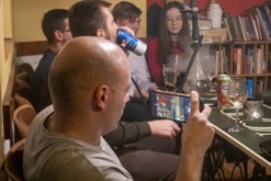 Vystoupení na saxofon s Radimem - Čajovna - vinotéka bez názvu, Lovosice (30.11.2023)