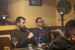 Vystoupení na saxofon s Radimem - Čajovna - vinotéka bez názvu, Lovosice (30.11.2023)