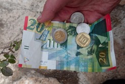 Izraelský šekel - měna v Izraeli / Tel Aviv