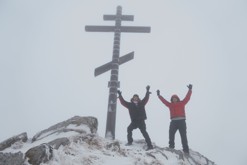 Zasněžené Karpaty / výstup na Cycka s Iljou (1219m, Цицька) Volovets, Karpaty