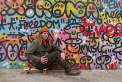 Freedom graffiti - z letiště do centra na penny boardu / Girona, Katalánsko, SP