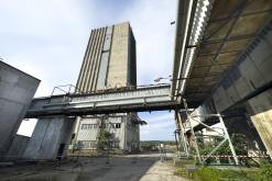 Odstřel skipové věže Dolu Lazy