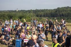 Odstřel skipové věže Dolu Lazy