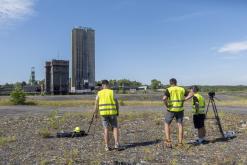 Odstřel skipové věže Dolu Lazy