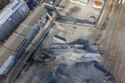 Odstřel skipové věže Dolu Staříč II