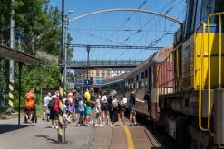 Báňský spěšný vlak po Ostravsku