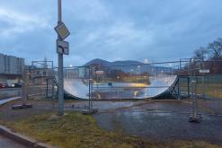 starý skatepark před likvidací v Lovosicích - únor 2026