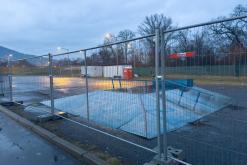 starý skatepark před likvidací v Lovosicích - únor 2026