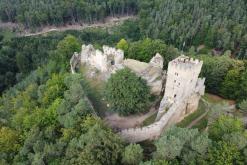 Zřícenina hradu Helfenburk - červenec 2020