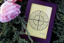 mini mandala o šířce 7,6cm k básni / Libčeves