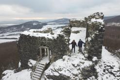 Zřícenina hradu Oltářík - leden 2021