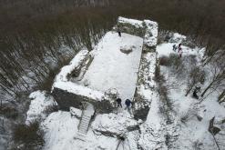 Zřícenina hradu Oltářík - leden 2021