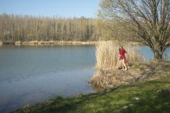 Jezero Barbora - duben 2021