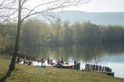 Jezero Barbora - duben 2021