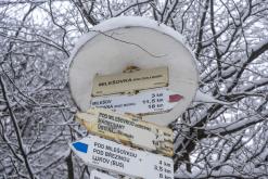 Milešovka - leden 2021