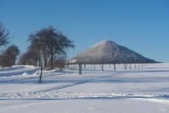 Zřícenina hradu Ostrý - únor 2021