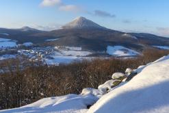 Zřícenina hradu Ostrý - únor 2021