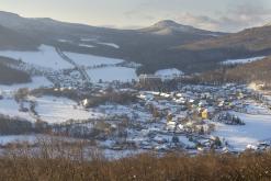 Zřícenina hradu Ostrý - únor 2021