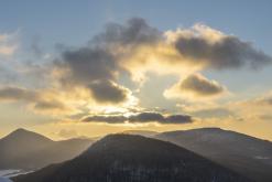 Zřícenina hradu Ostrý - únor 2021