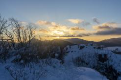 Zřícenina hradu Ostrý - únor 2021