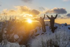 Zřícenina hradu Ostrý - únor 2021