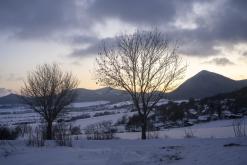 Zřícenina hradu Ostrý - únor 2021