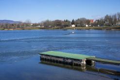 Jezero Barbora - březen 2021