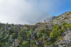 pěšky z nejvyššího vrcholu Madeiry (Pico Ruivo) na západ ostrova do Porto Moniz