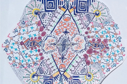 mandala / šířka: 13x15cm