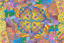 první mandala formátu A4