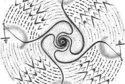 Ozvěna / kresba formátu A4 / tužkou