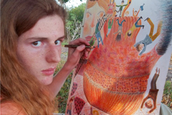 u památného stromu, kousek od Radostic