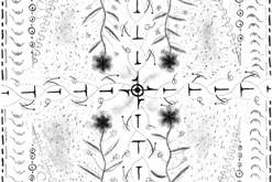 Zahrada / mandala formátu A4 / tužkou