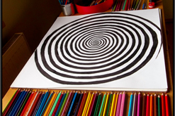 spirála / formát čtverce 61 cm