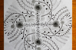 Okružní cesta / tužkou / mandala formátu A4