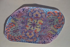 pastelková mandala s obrysy propiskou formátu A4