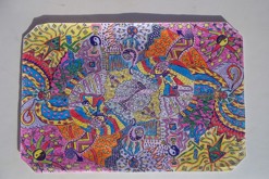 pastelková mandala s obrysy propiskou formátu A4