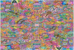 pastelková mandala s obrysy propiskou formátu A4