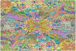 pastelková mandala s obrysy propiskou formátu A4