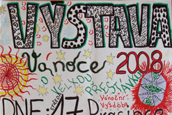 pastelková mandala s obrysy propiskou malého formátu