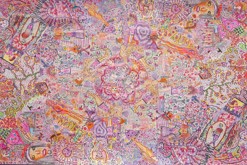 Valentýn - pastelková mandala formátu A4