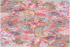 Ptáci a rostliny - pastelková mandala formátu A4