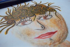 pastelková kresba formátu A2