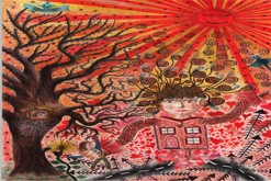 pastelková kresba formátu A2