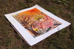 pastelková kresba formátu A2