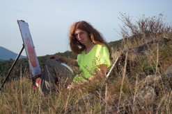 pastelková kresba formátu A2