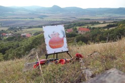 pastelková kresba formátu A2