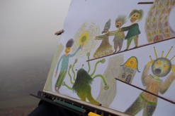 pastelková kresba formátu A2