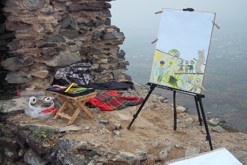 pastelková kresba formátu A2