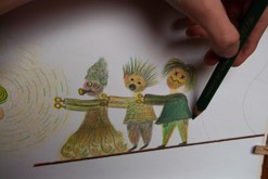 pastelková kresba formátu A2